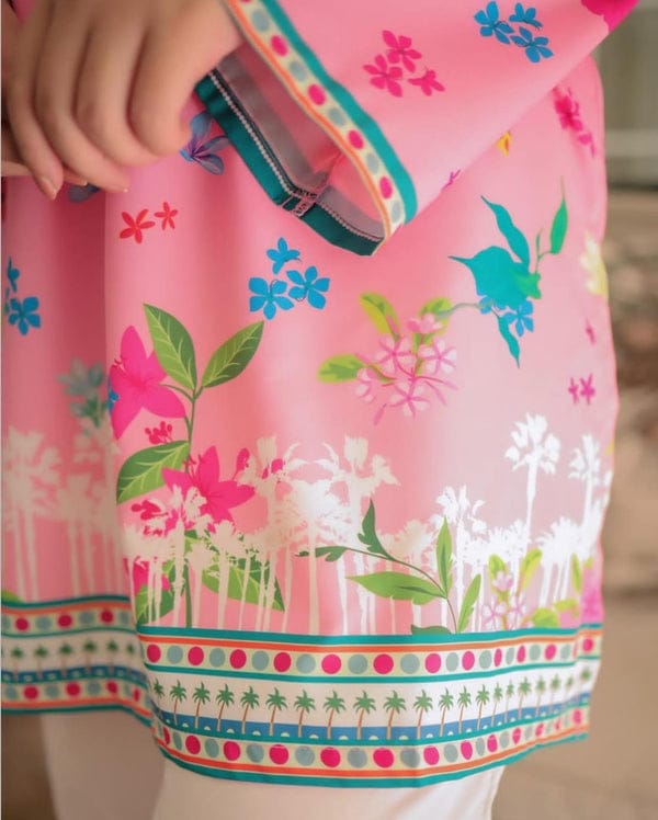 Rosy Pink Printed Shirt and Trouser
