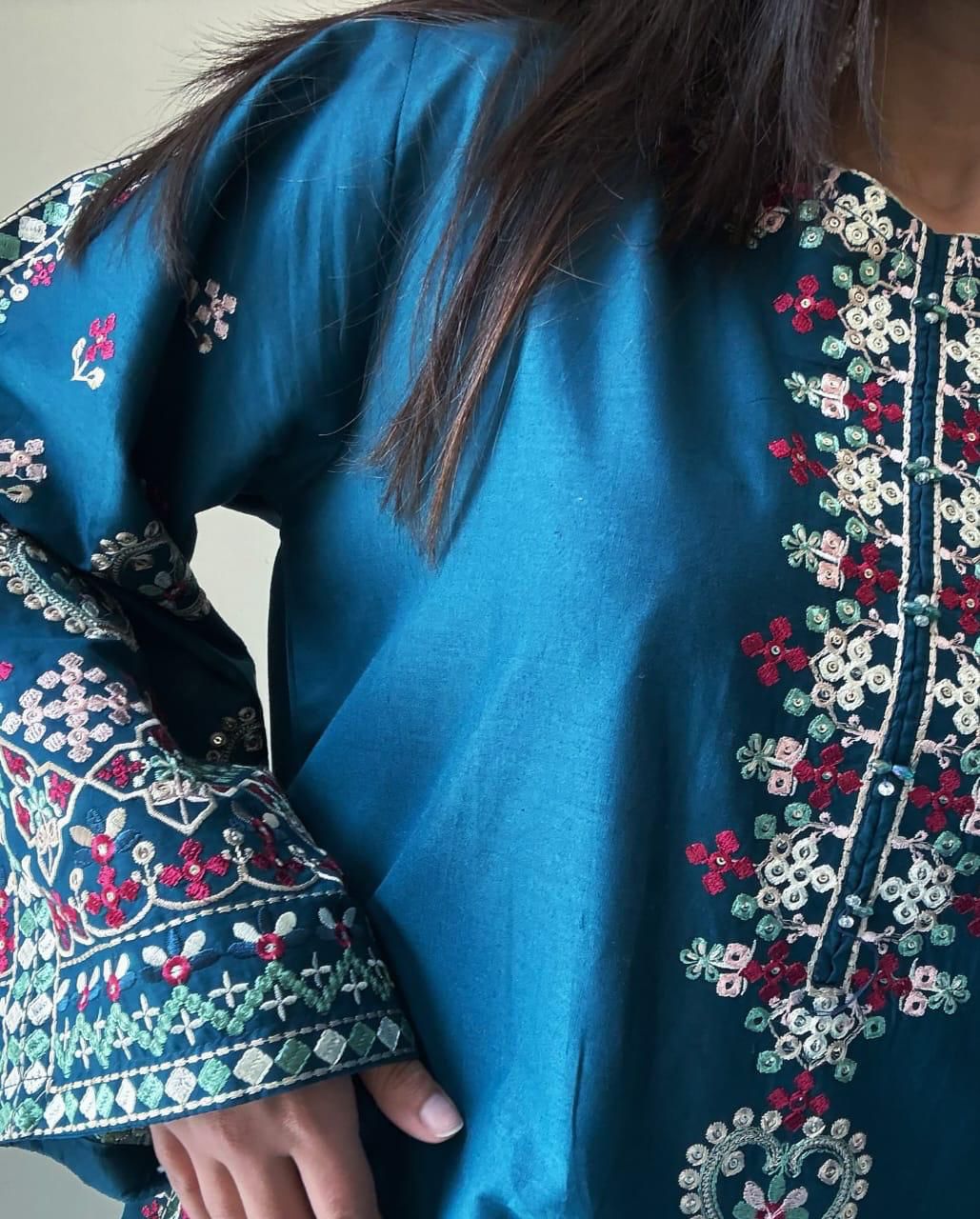 Teal Elegance 3Pc Suit
