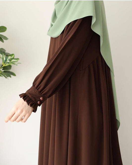 Chocolate Abaya With Stoller