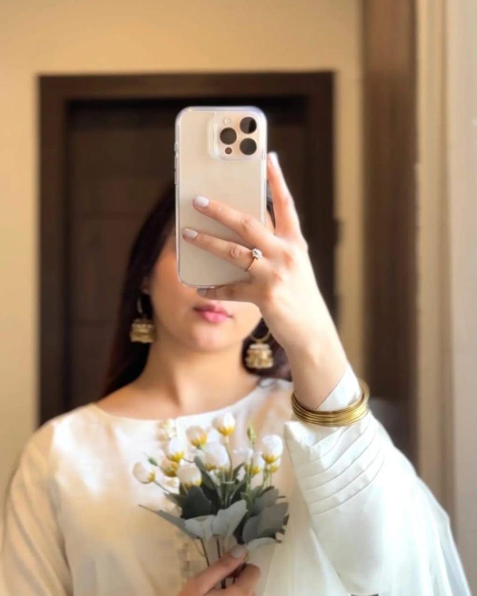 White Farshi shalwar kameez RawSilk