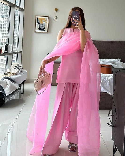 Pink Elegant Farshi RawSilk