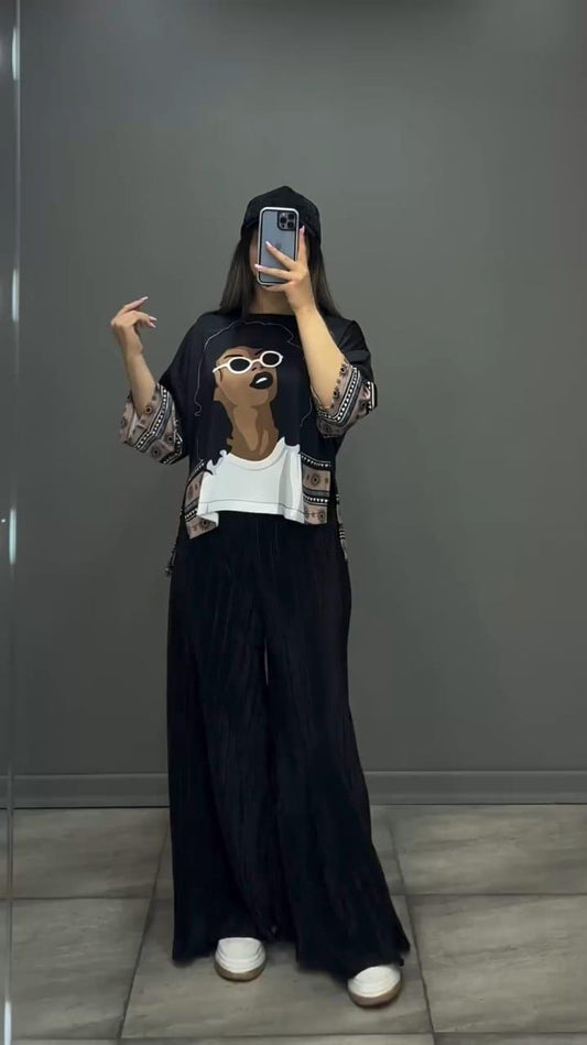 Luxury Silk Printed Co ord Set