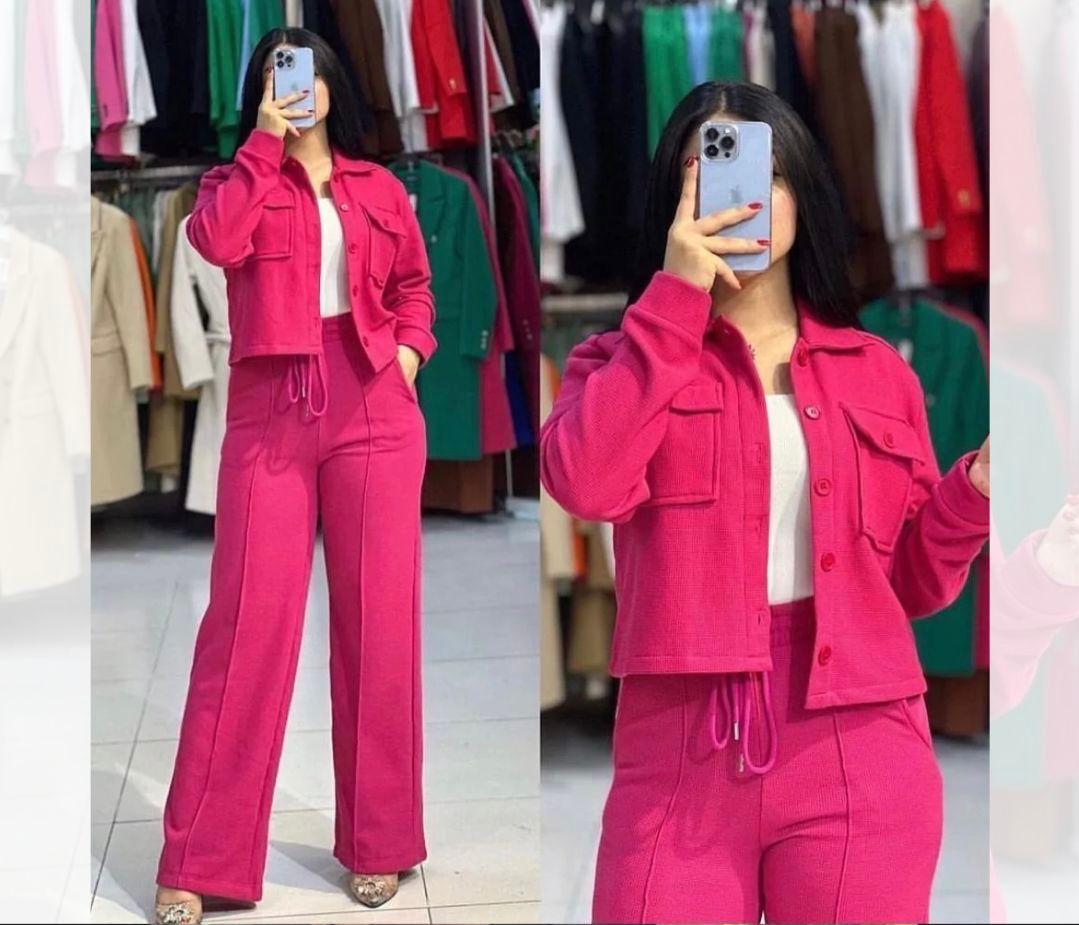 3 Pcs Winter Button Style Outfit