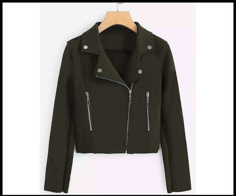 Biker Style Fleece Jacket