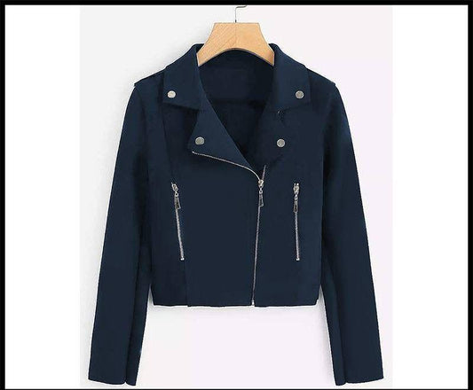 Biker Style Fleece Jacket