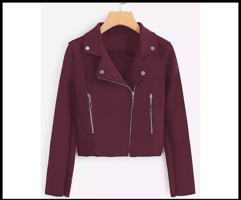 Biker Style Fleece Jacket