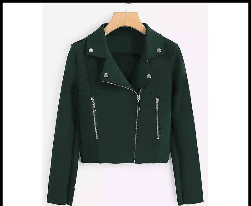 Biker Style Fleece Jacket