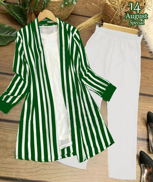 3 Pcs, 14th August Dress For Women