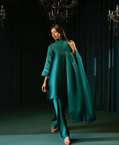Green Farshi Shalwar Kameez