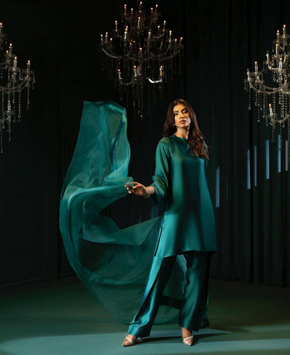 Green Farshi Shalwar Kameez