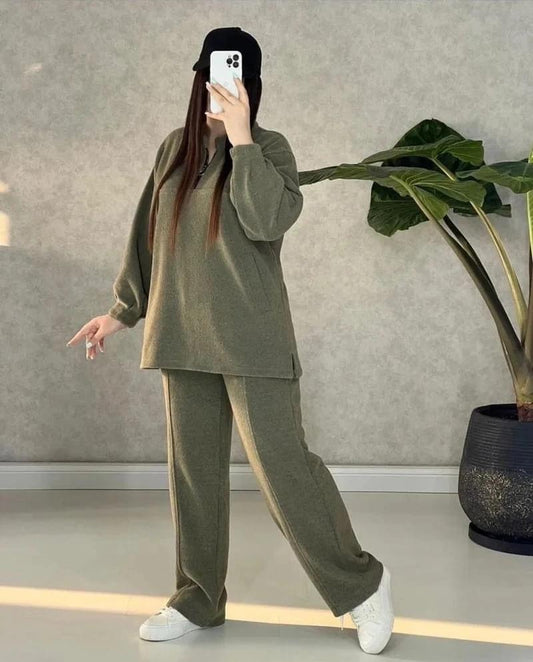Winter Side Pocket 2 Pcs Outfit