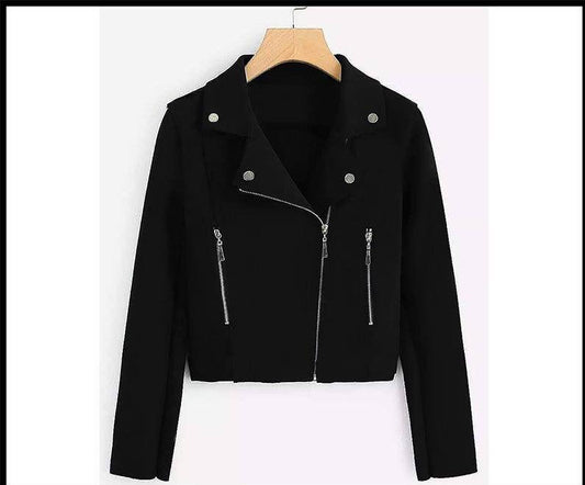 Biker Style Fleece Jacket